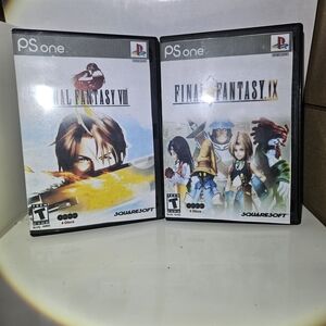 Sony Final Fantasy VIII & IX PS One Games - Black and White